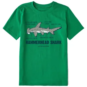 Kids Hammerhead Shark Short Sleeve Crusher Tee Life is Good
