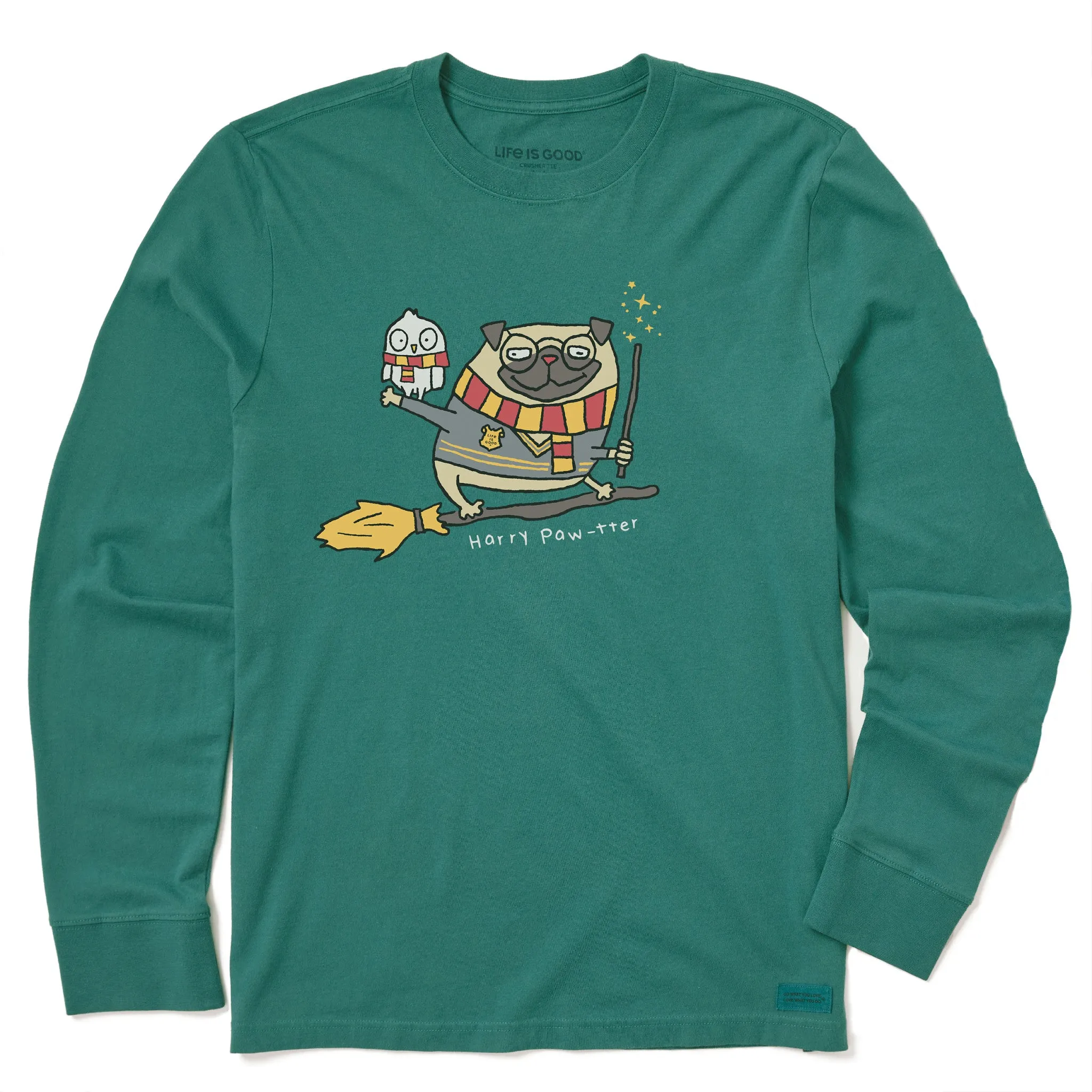 Kids Harry Paw-ter Long Sleeve Crusher Tee Life is Good