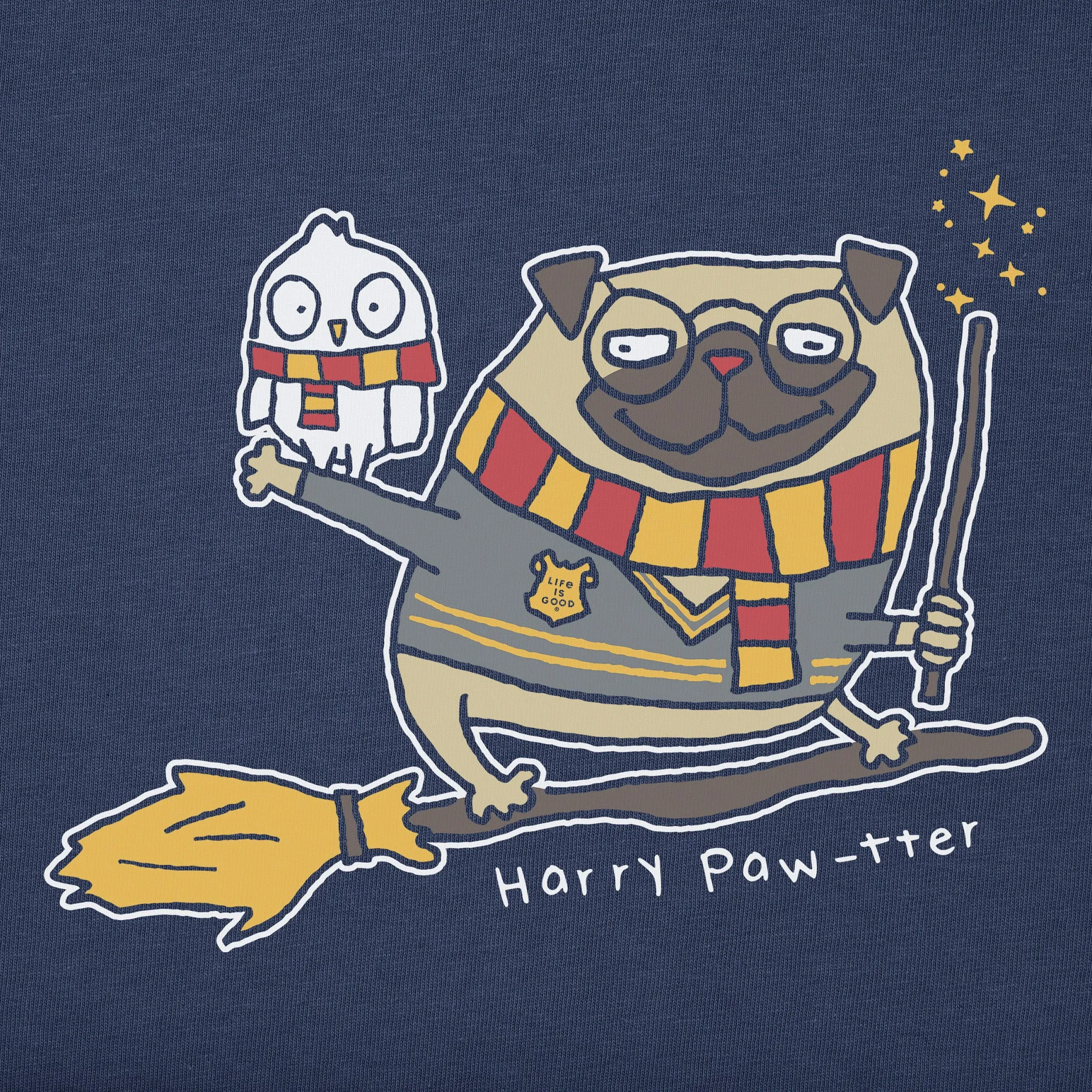 Kids Harry Paw-ter Short Sleeve Crusher Tee Life is Good