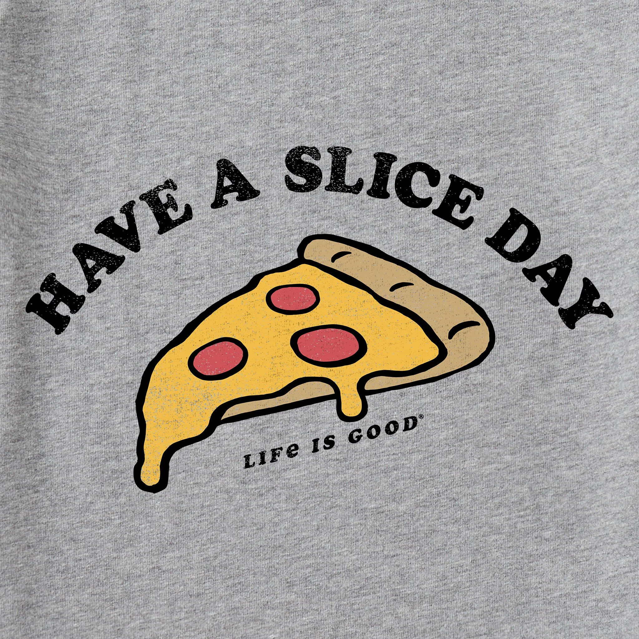 Kids Have A Slice Day Long Sleeve Crusher Tee Life is Good