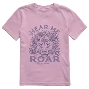 Kids Hear Me Roar Short Sleeve Crusher Tee Life is Good