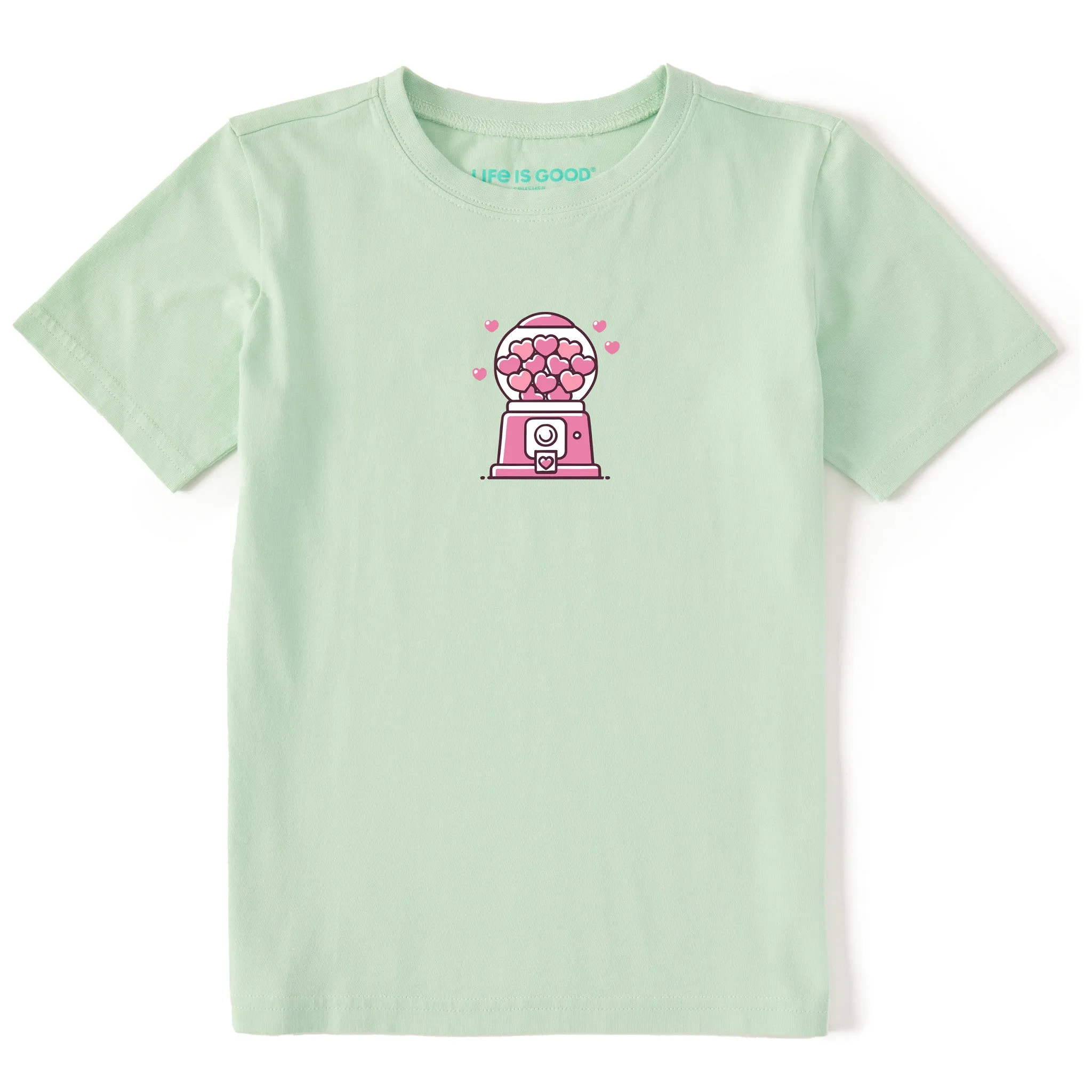 Kids Heart Gumballs Short Sleeve Crusher Tee Life is Good