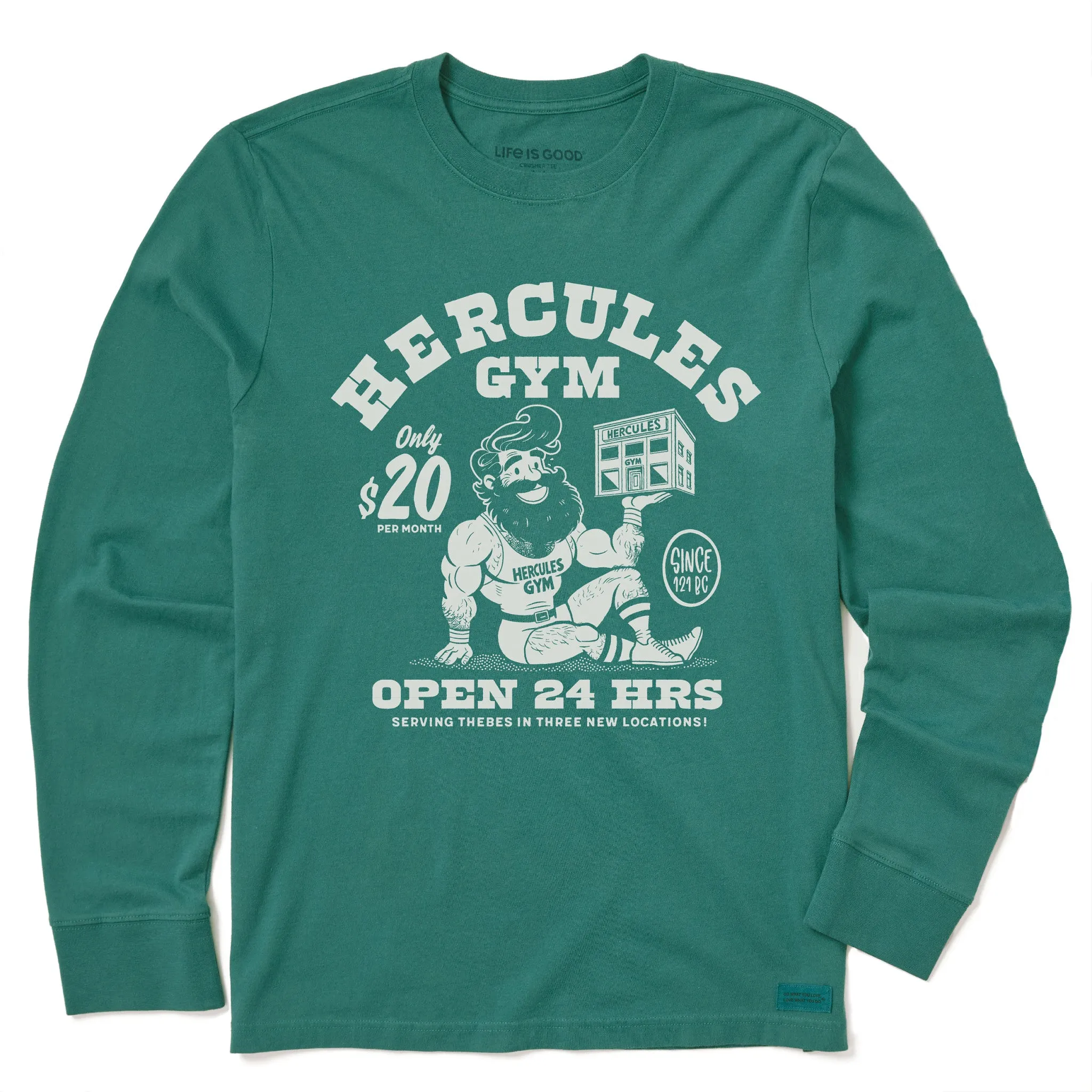 Kids Hercules Gym Long Sleeve Crusher Tee Life is Good