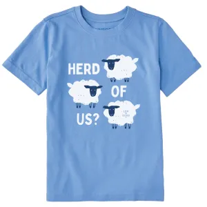 Kids Herd of Us Sheep Short Sleeve Crusher Tee Life is Good