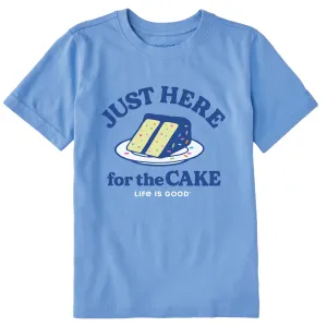 Kids Here for the Cake Short Sleeve Crusher Tee Life is Good