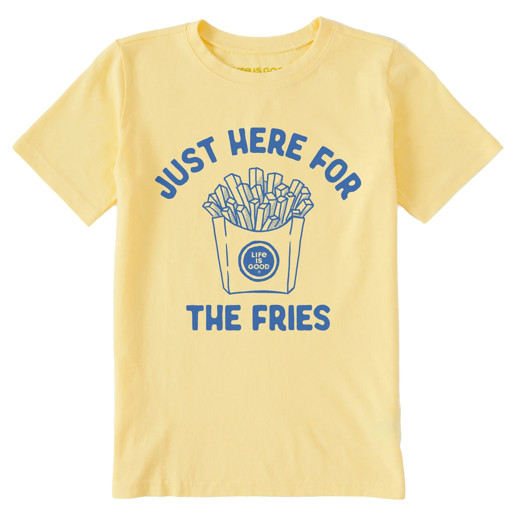 Kids Here for the Fries Short Sleeve Crusher Tee Life is Good