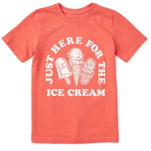 Kids Here for the Ice Cream Short Sleeve Crusher Tee Life is Good