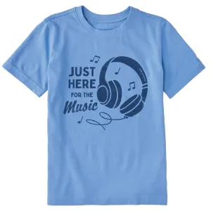 Kids Here for the Music Short Sleeve Crusher Tee Life is Good