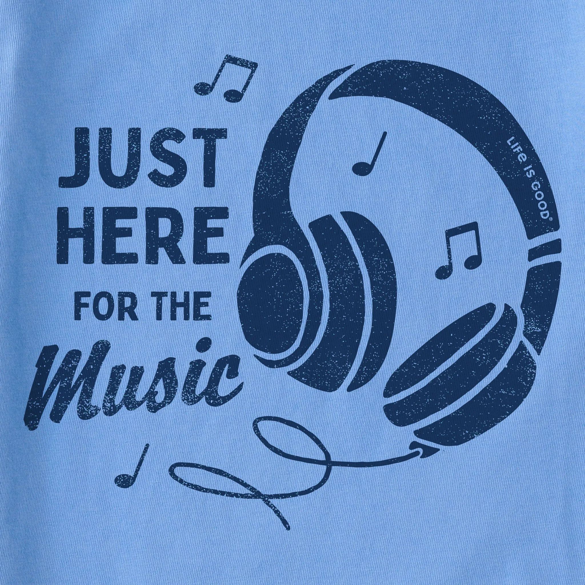 Kids Here for the Music Short Sleeve Crusher Tee Life is Good