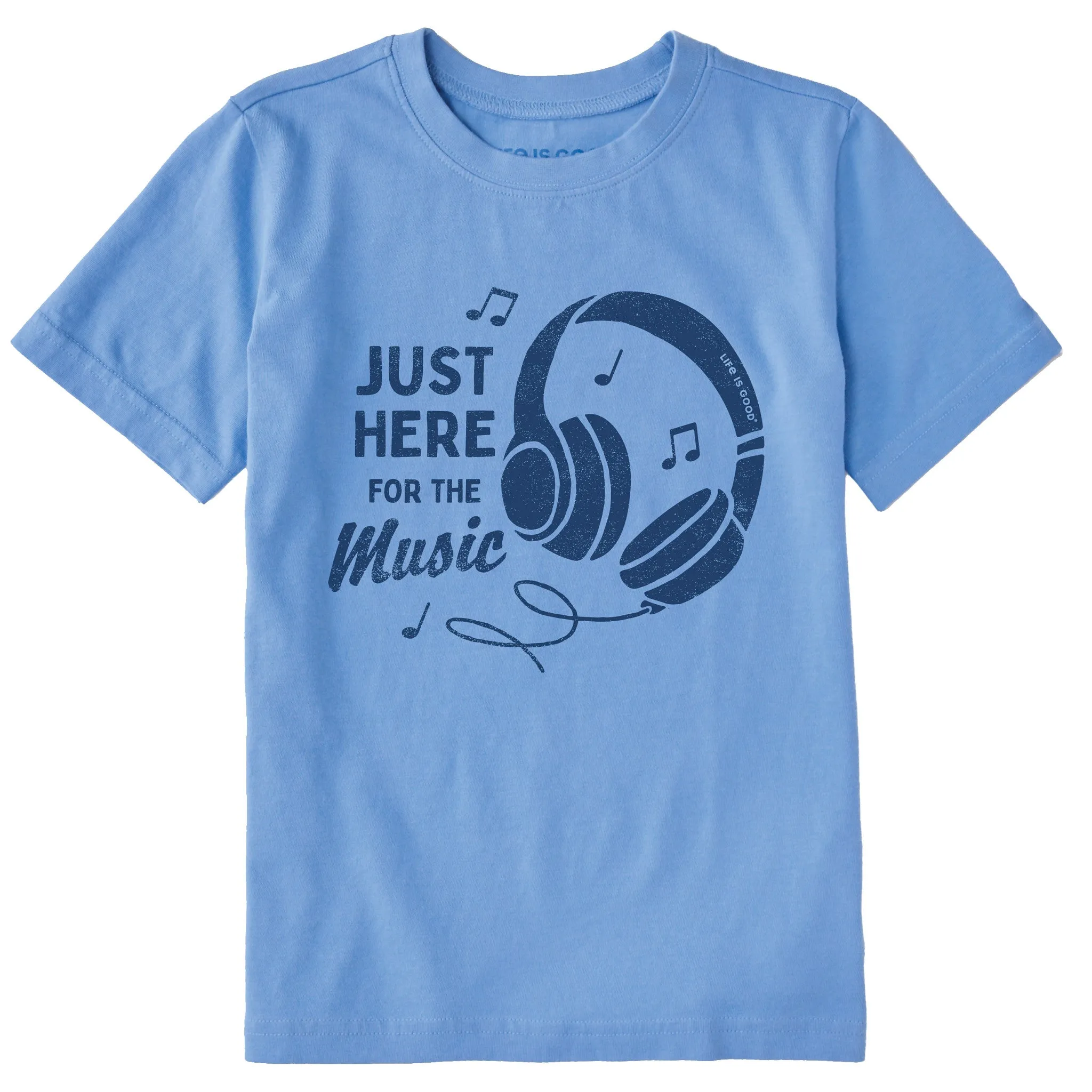 Kids Here for the Music Short Sleeve Crusher Tee Life is Good