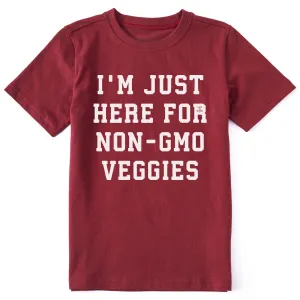Kids Here for the Veggies Short Sleeve Crusher Tee Life is Good