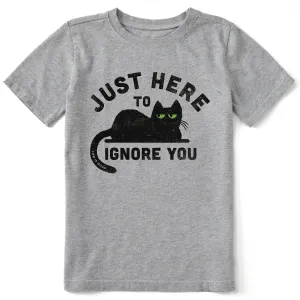 Kids Here to Ignore You Short Sleeve Crusher Tee Life is Good