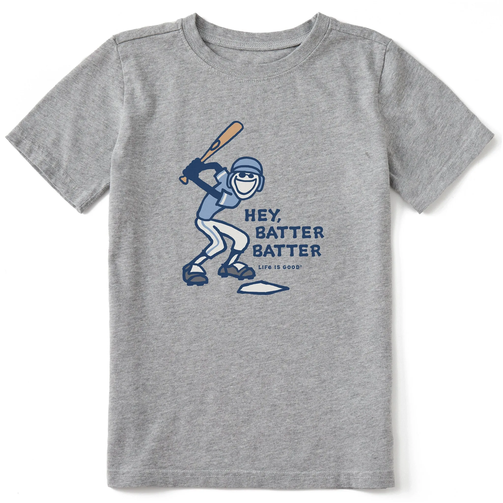 Kids Hey Batter Batter Short Sleeve Crusher Tee Life is Good