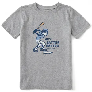 Kids Hey Batter Batter Short Sleeve Crusher Tee Life is Good