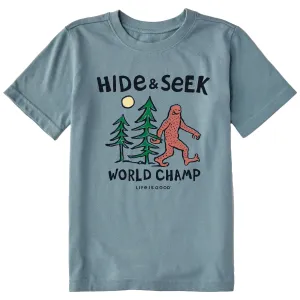 Kids Hide & Seek Champ Short Sleeve Crusher Tee Life is Good