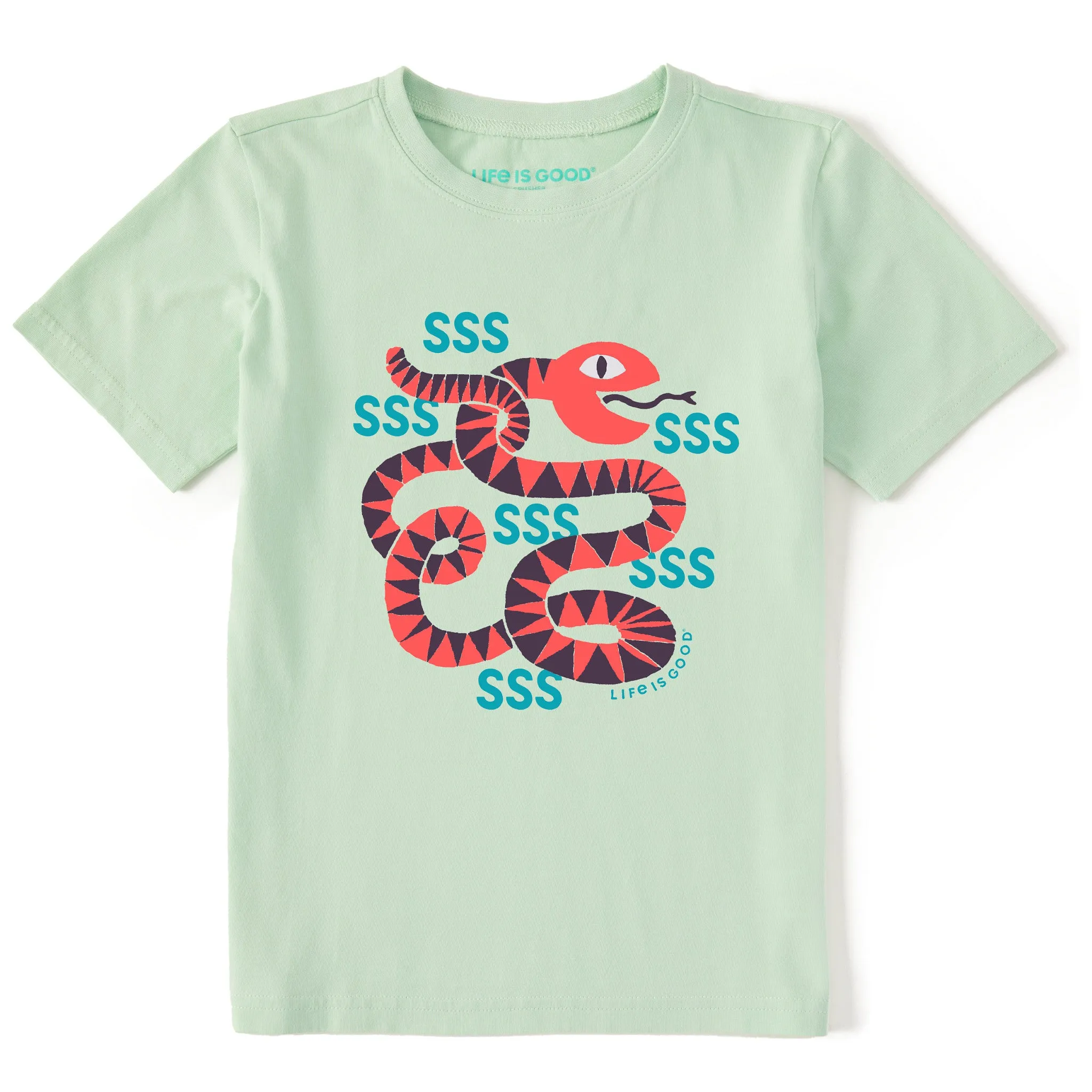 Kids Hissing Snake Short Sleeve Crusher Tee Life is Good