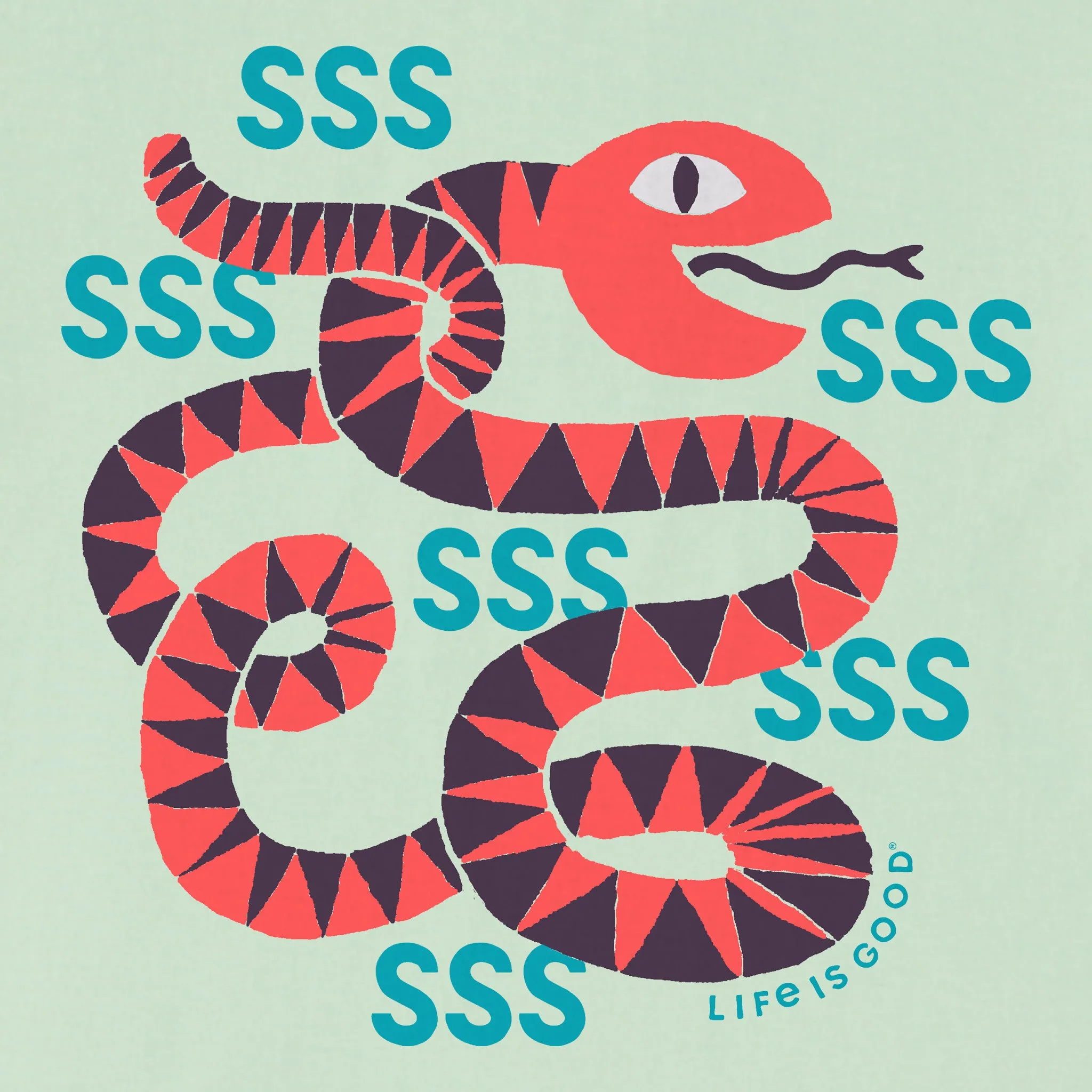 Kids Hissing Snake Short Sleeve Crusher Tee Life is Good
