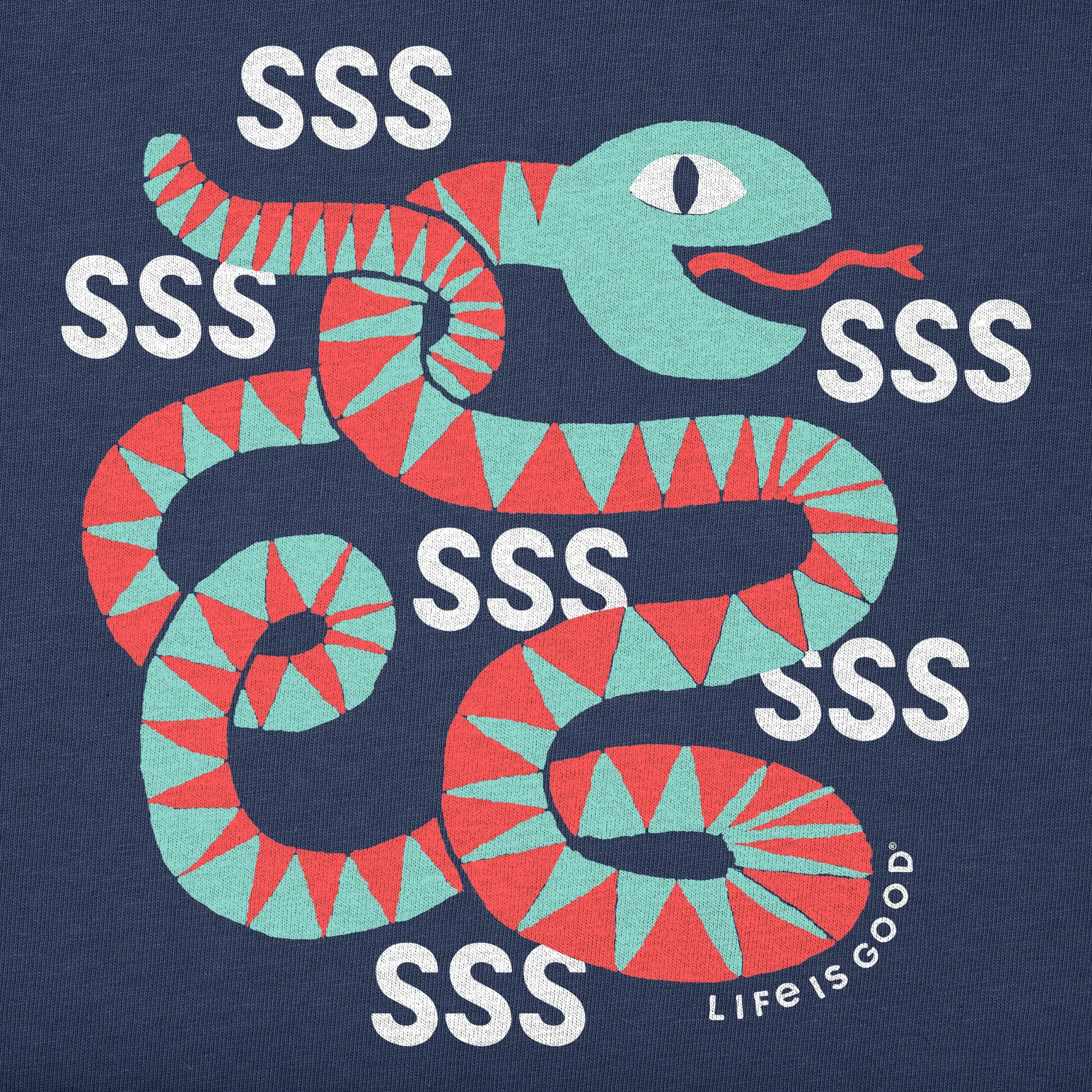 Kids Hissing Snake Short Sleeve Crusher Tee Life is Good