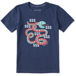 Kids Hissing Snake Short Sleeve Crusher Tee Life is Good