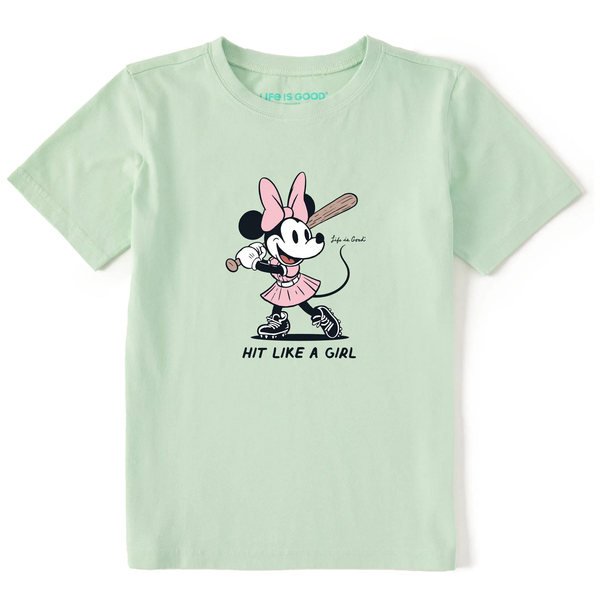 Kids Hit Like a Girl Short Sleeve Crusher Tee Life is Good