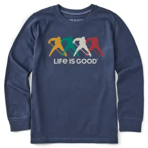 Kids Hockey Spectrum Long Sleeve Crusher Tee Life is Good