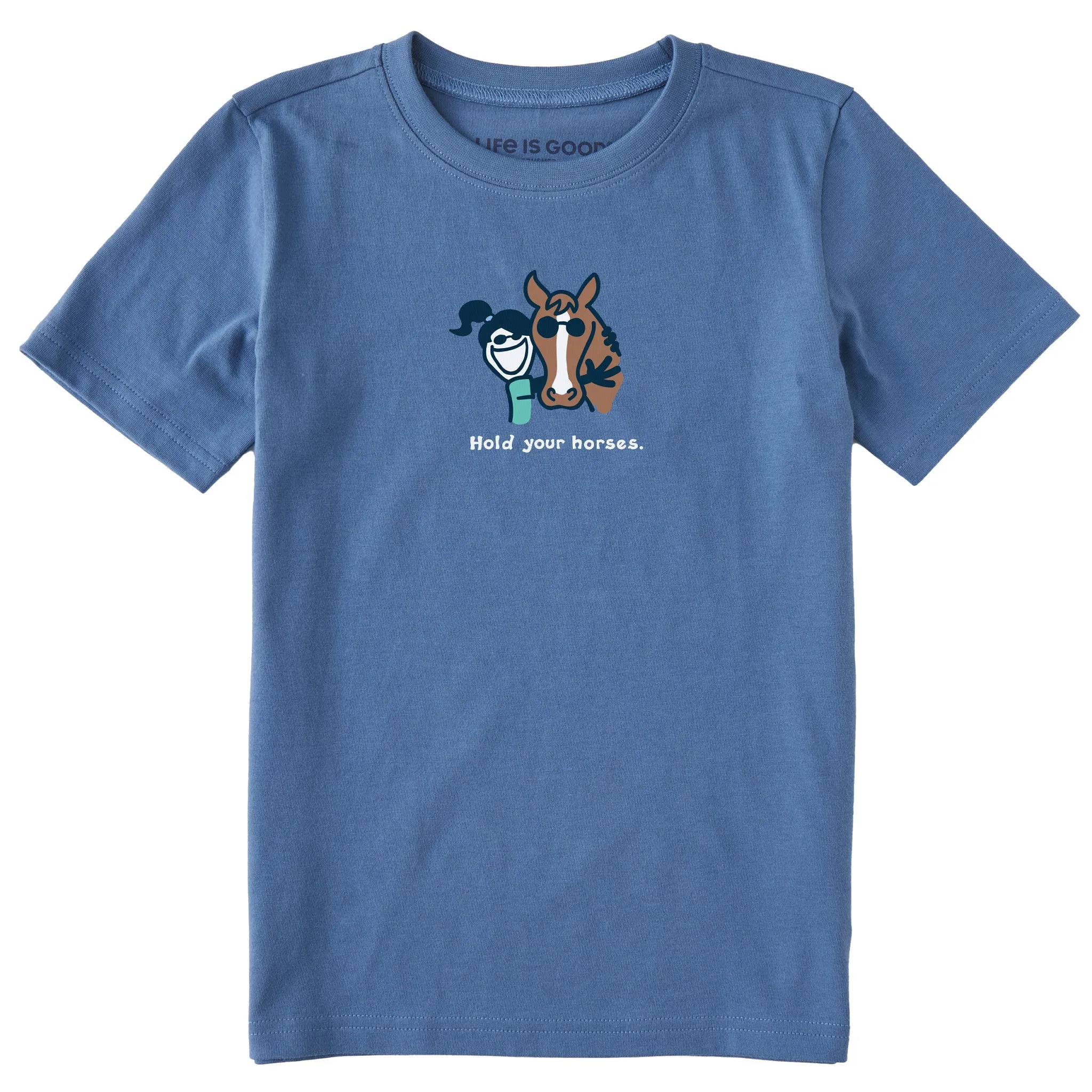 Kids Hold Your Horses Short Sleeve Crusher Tee Life is Good