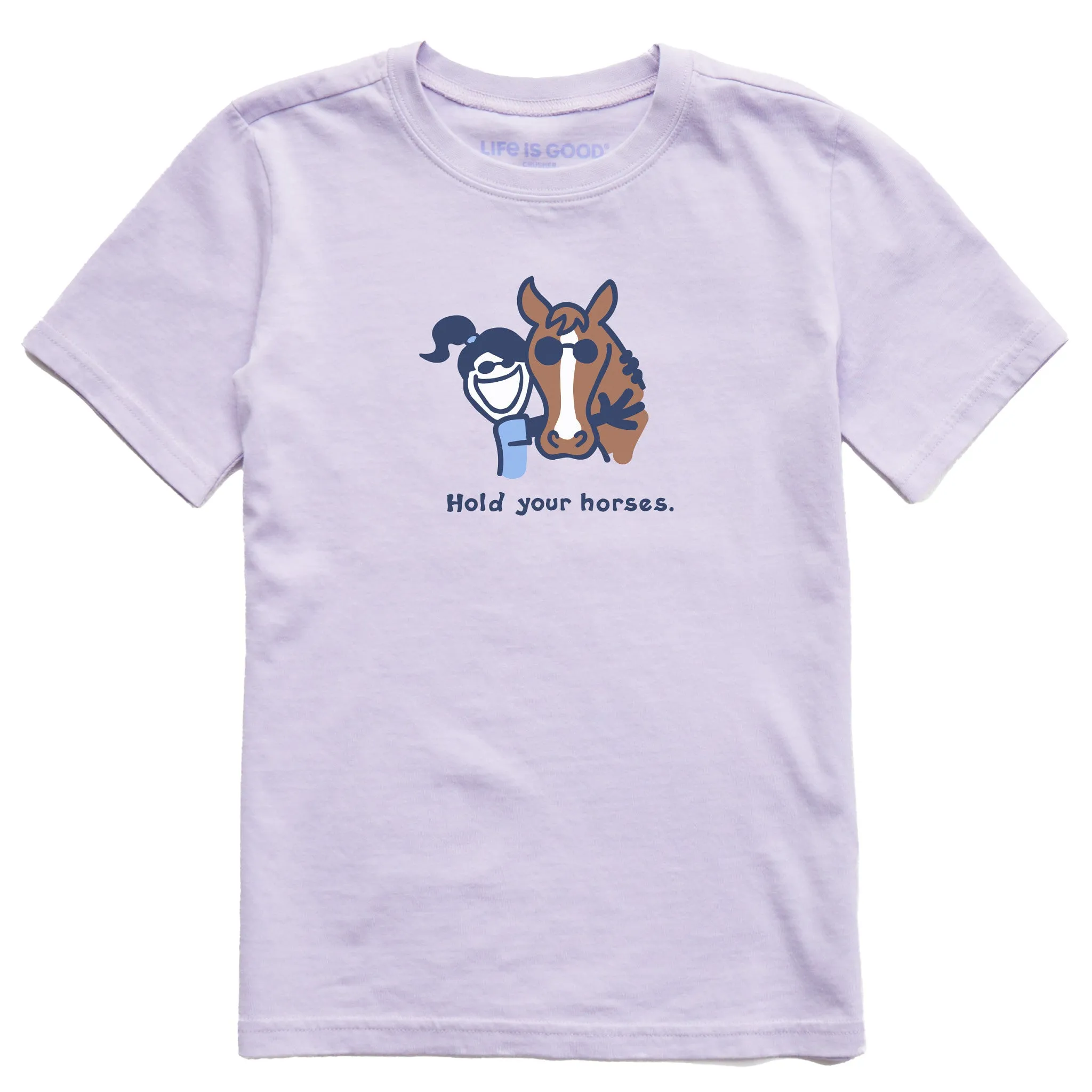 Kids Hold Your Horses Short Sleeve Crusher Tee Life is Good