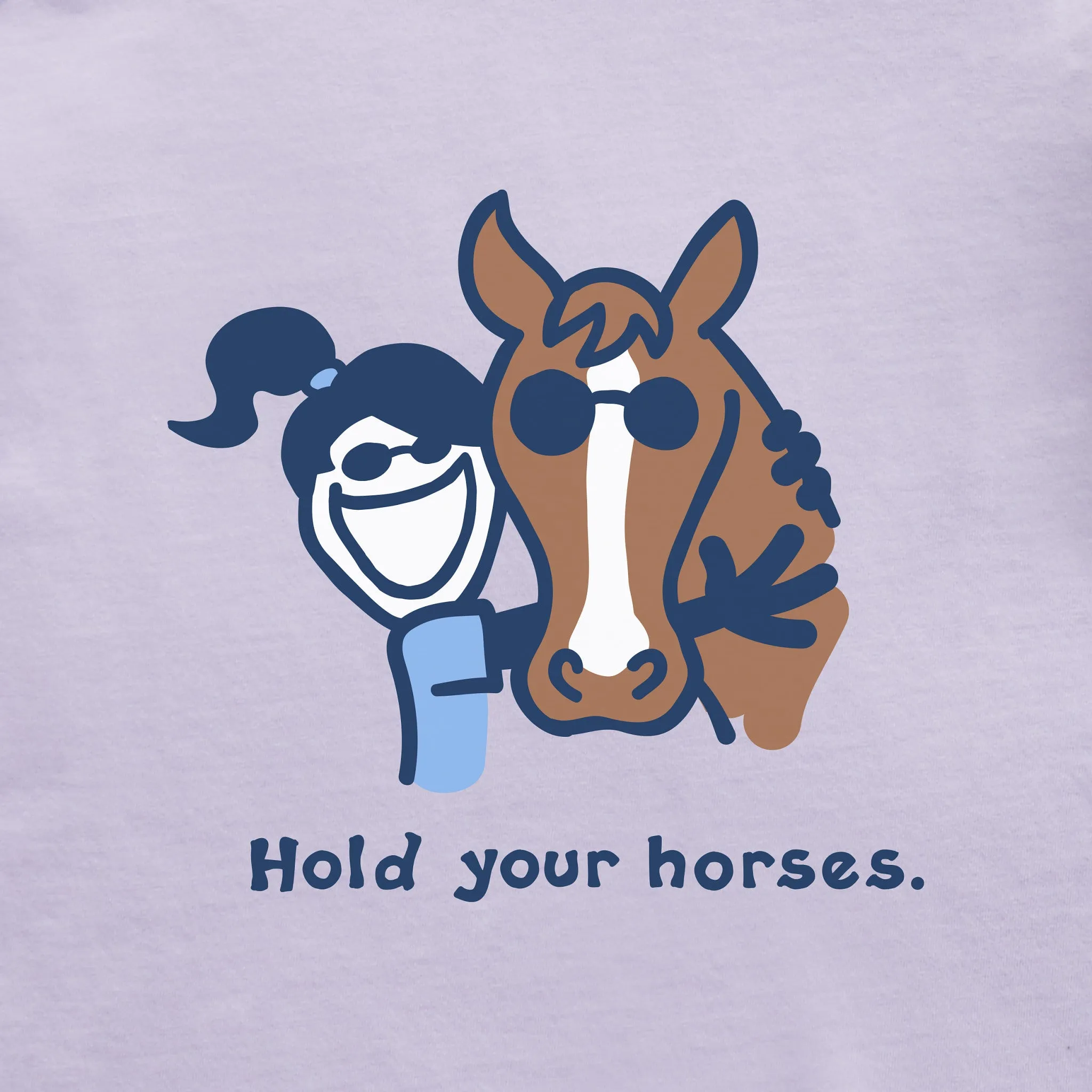 Kids Hold Your Horses Short Sleeve Crusher Tee Life is Good