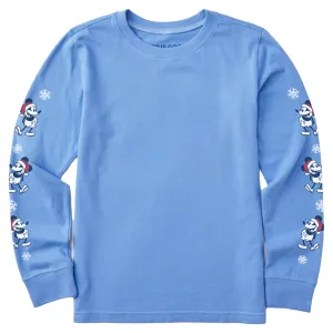 Kids Holiday Willie Long Sleeve Crusher Tee Life is Good