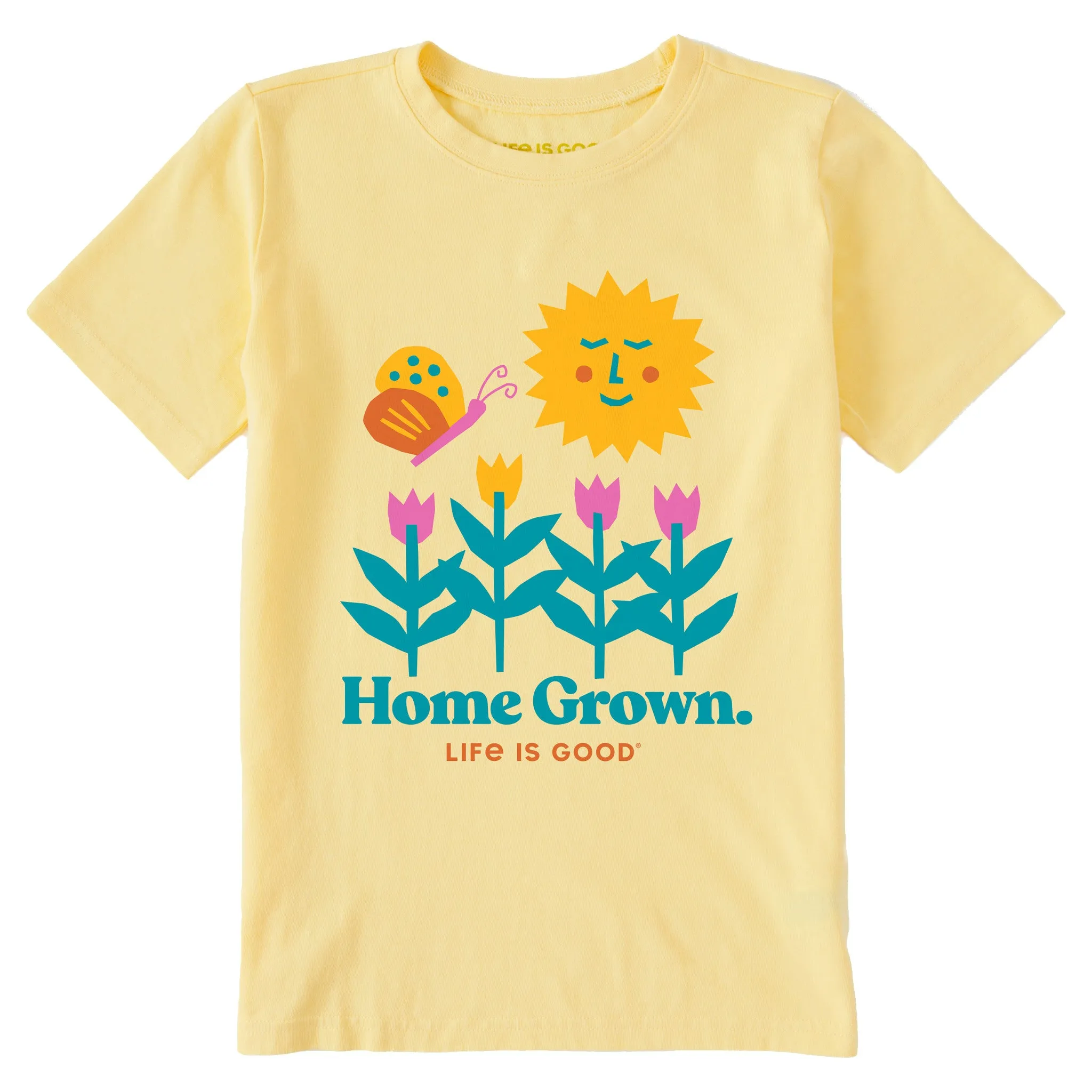 Kids Home Grown Garden Short Sleeve Crusher Tee Life is Good