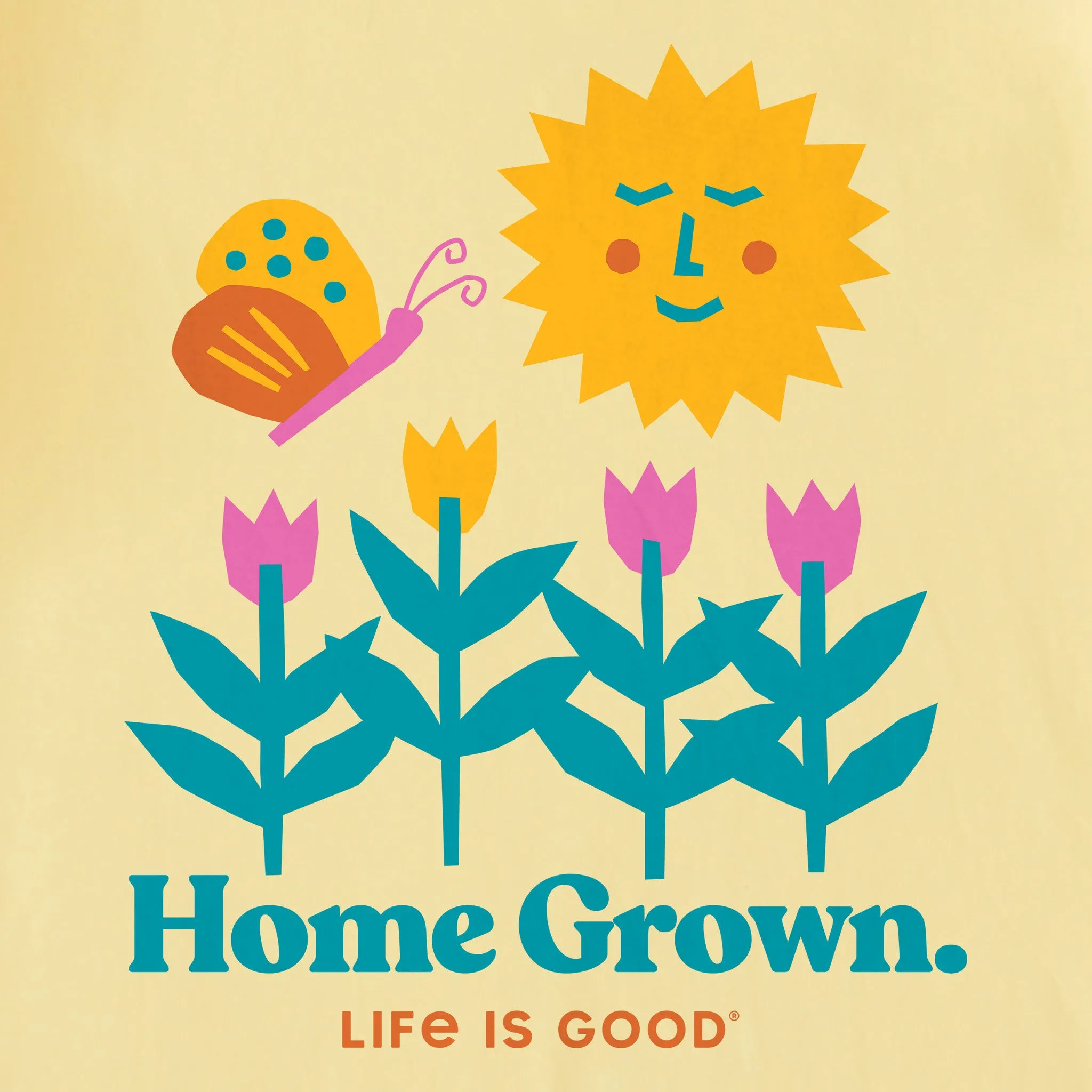 Kids Home Grown Garden Short Sleeve Crusher Tee Life is Good