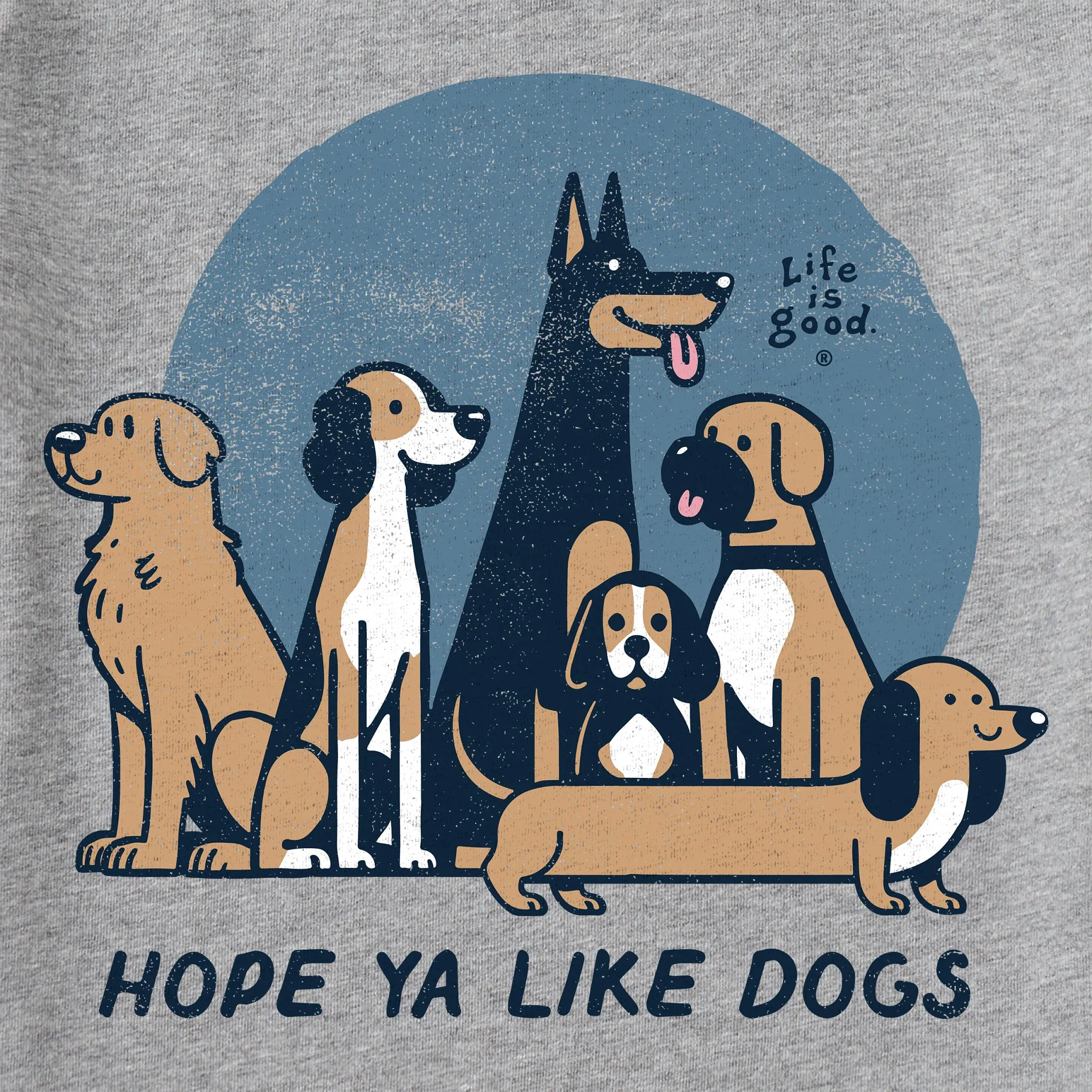 Kids Hope Ya Like Dogs Short Sleeve Crusher Tee Life is Good