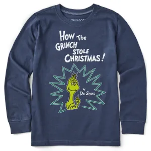 Kids How the Grinch Stole Christmas! Long Sleeve Crusher Tee Life is Good