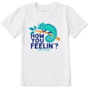 Kids How Your Feelin', Chameleon? Short Sleeve Crusher Tee Life is Good