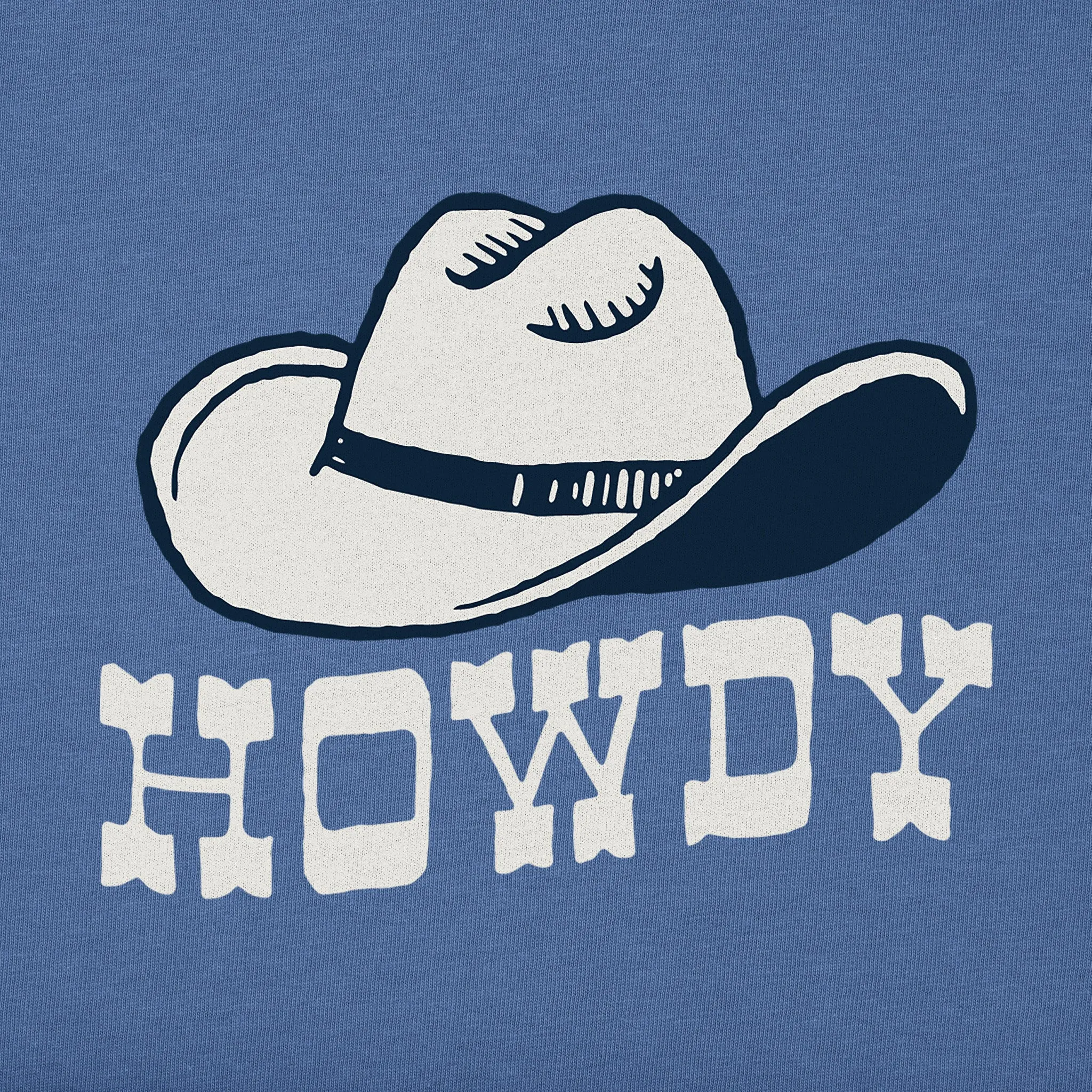 Kids Howdy Hat Short Sleeve Crusher Tee Life is Good