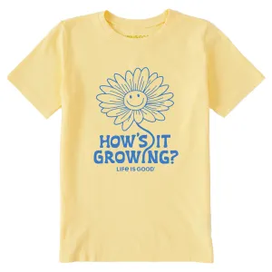 Kids How's it Growing Short Sleeve Crusher Tee Life is Good