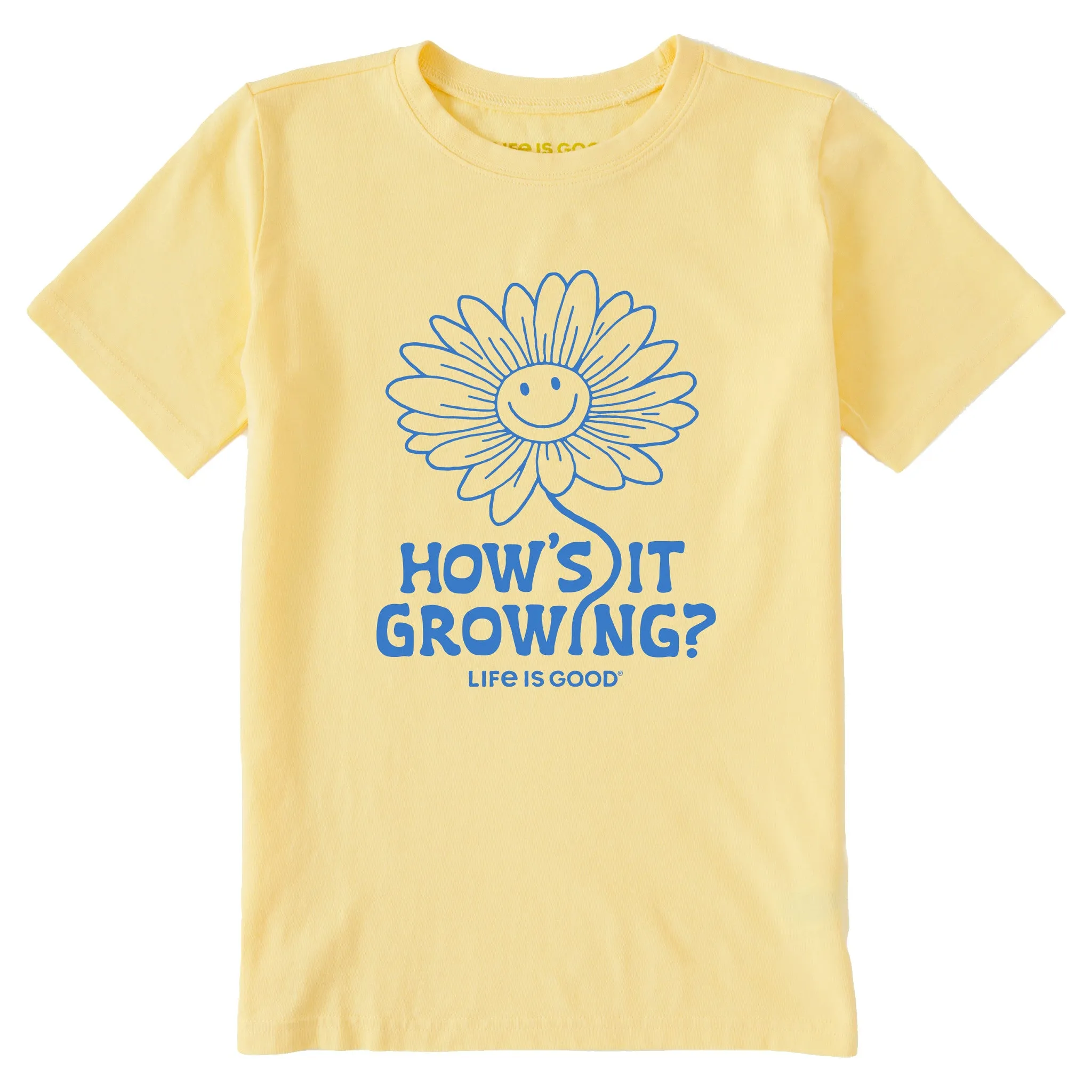 Kids How's it Growing Short Sleeve Crusher Tee Life is Good