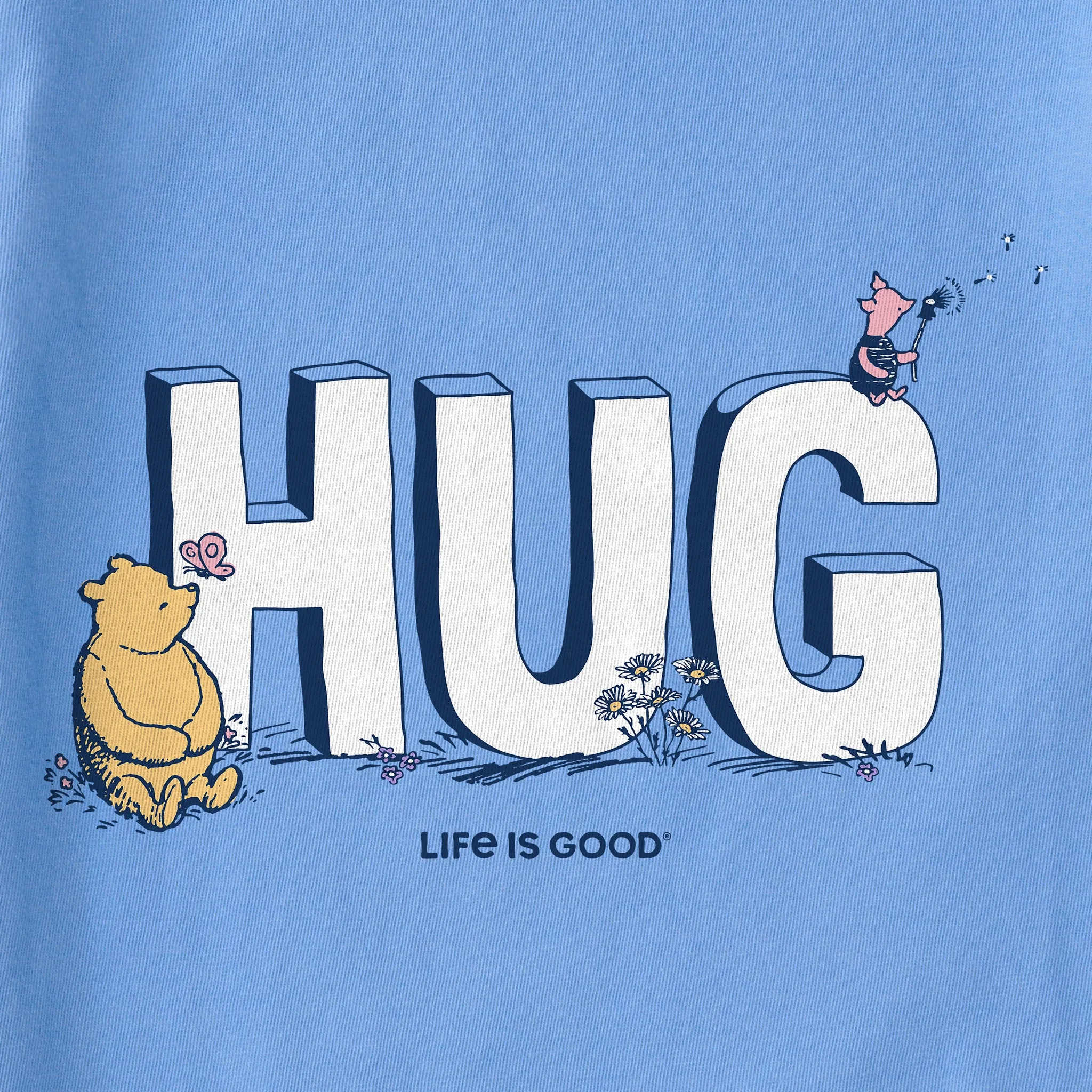 Kids Hug Winnie Short Sleeve Crusher Tee Life is Good