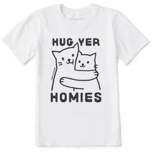 Kids Hug Yer Homies Cats Short Sleeve Crusher Tee Life is Good