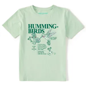 Kids Hummingbird Facts Short Sleeve Crusher Tee Life is Good