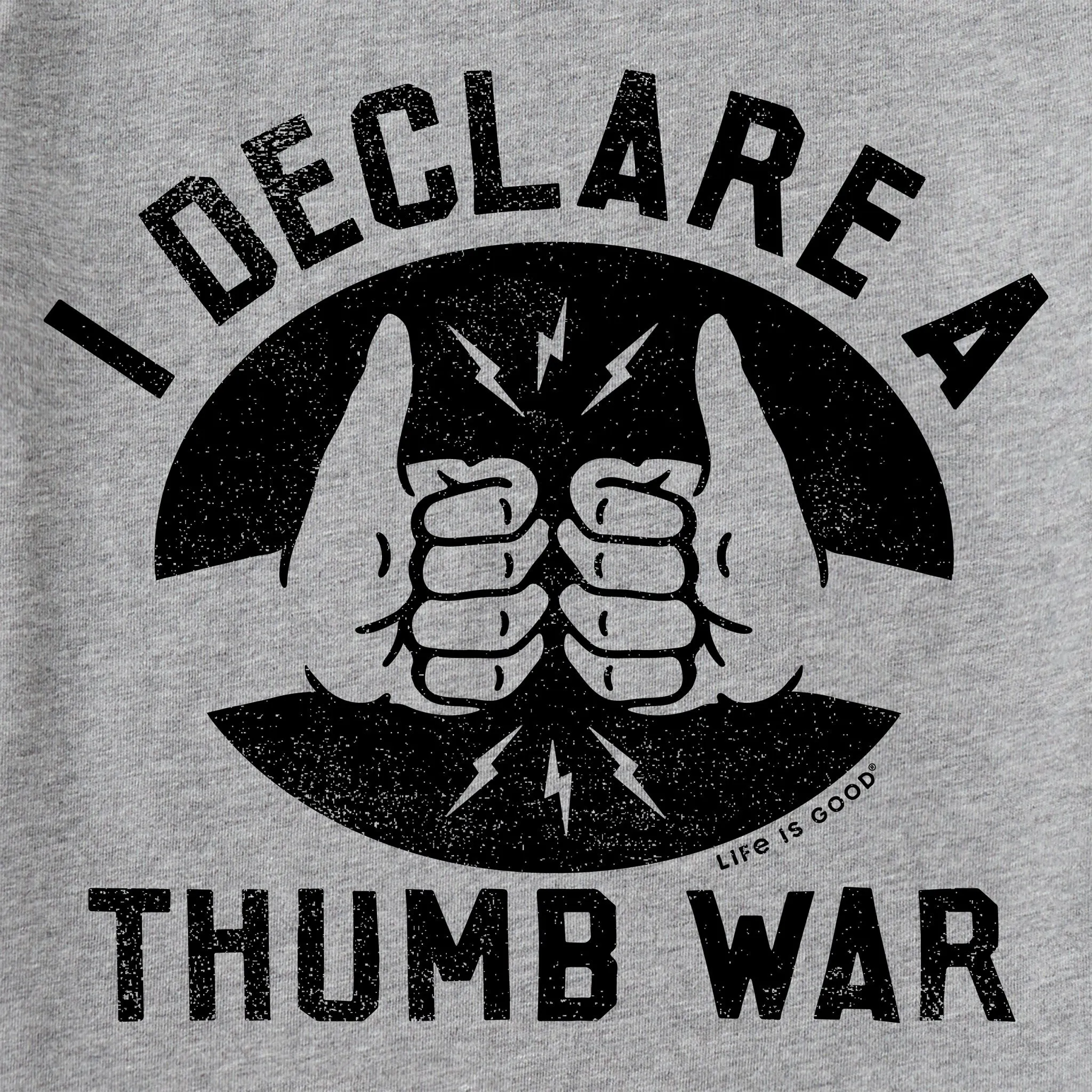 Kids I Declare a Thumb War Short Sleeve Crusher Tee Life is Good