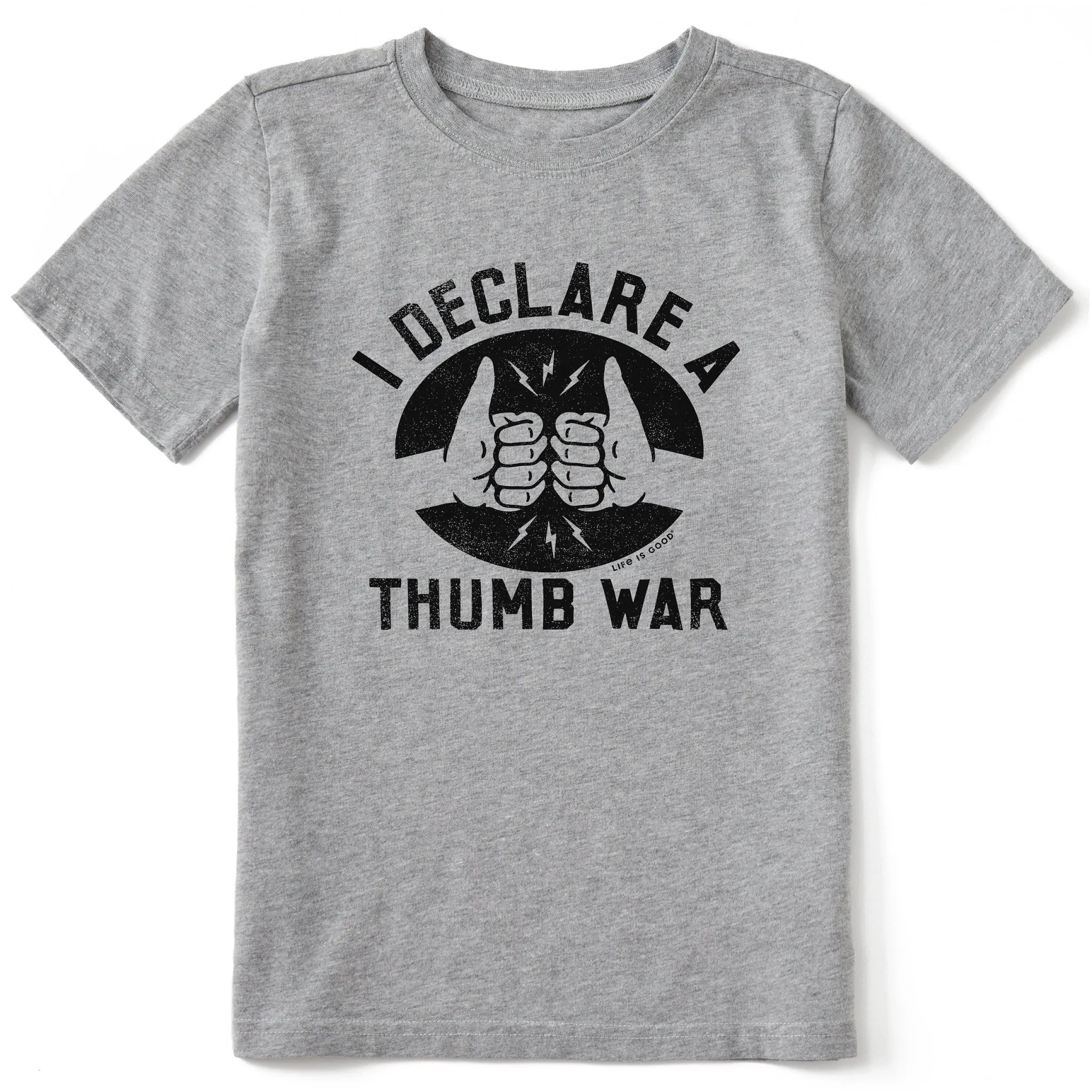 Kids I Declare a Thumb War Short Sleeve Crusher Tee Life is Good