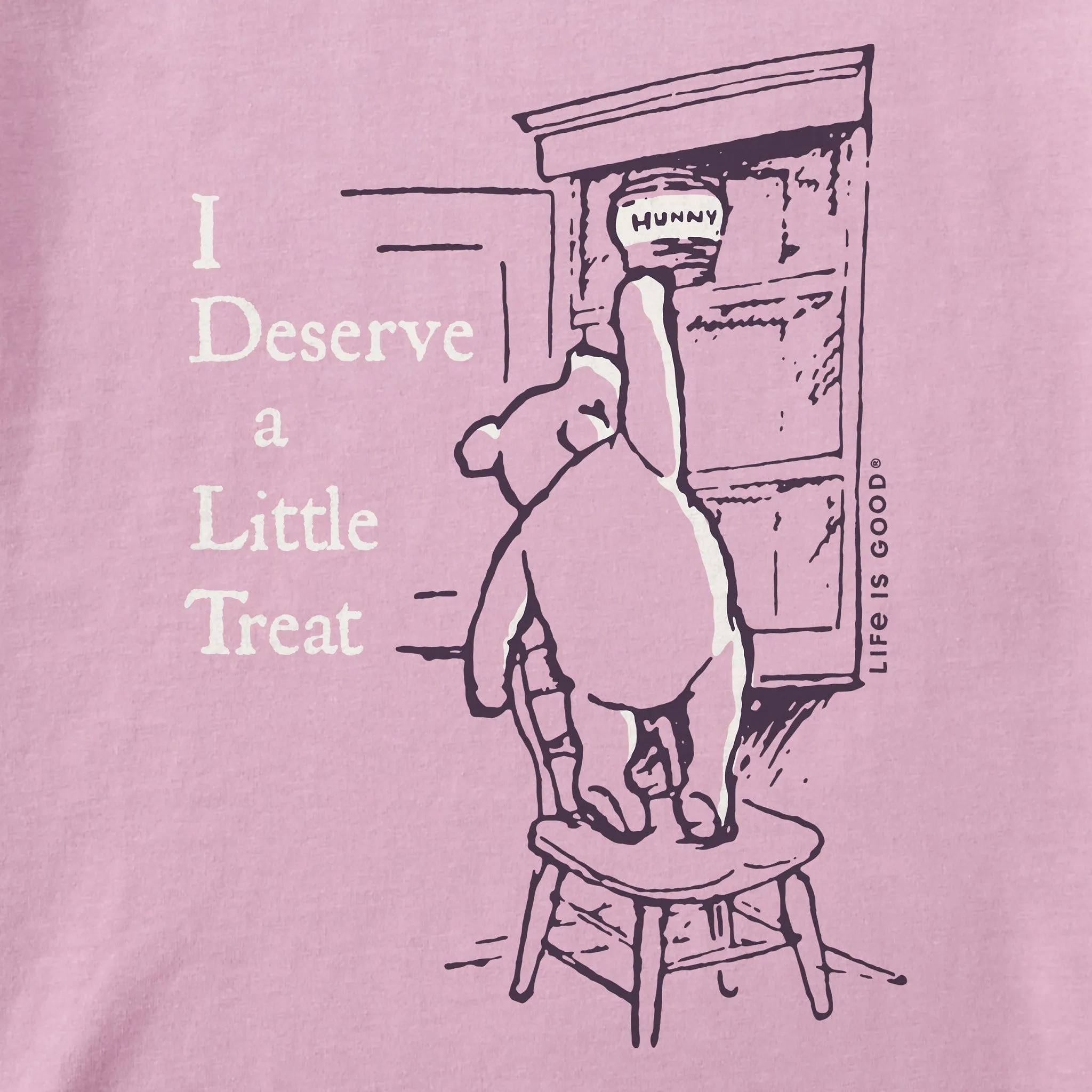 Kids I Deserve a Little Treat Winnie Short Sleeve Crusher Tee Life is Good