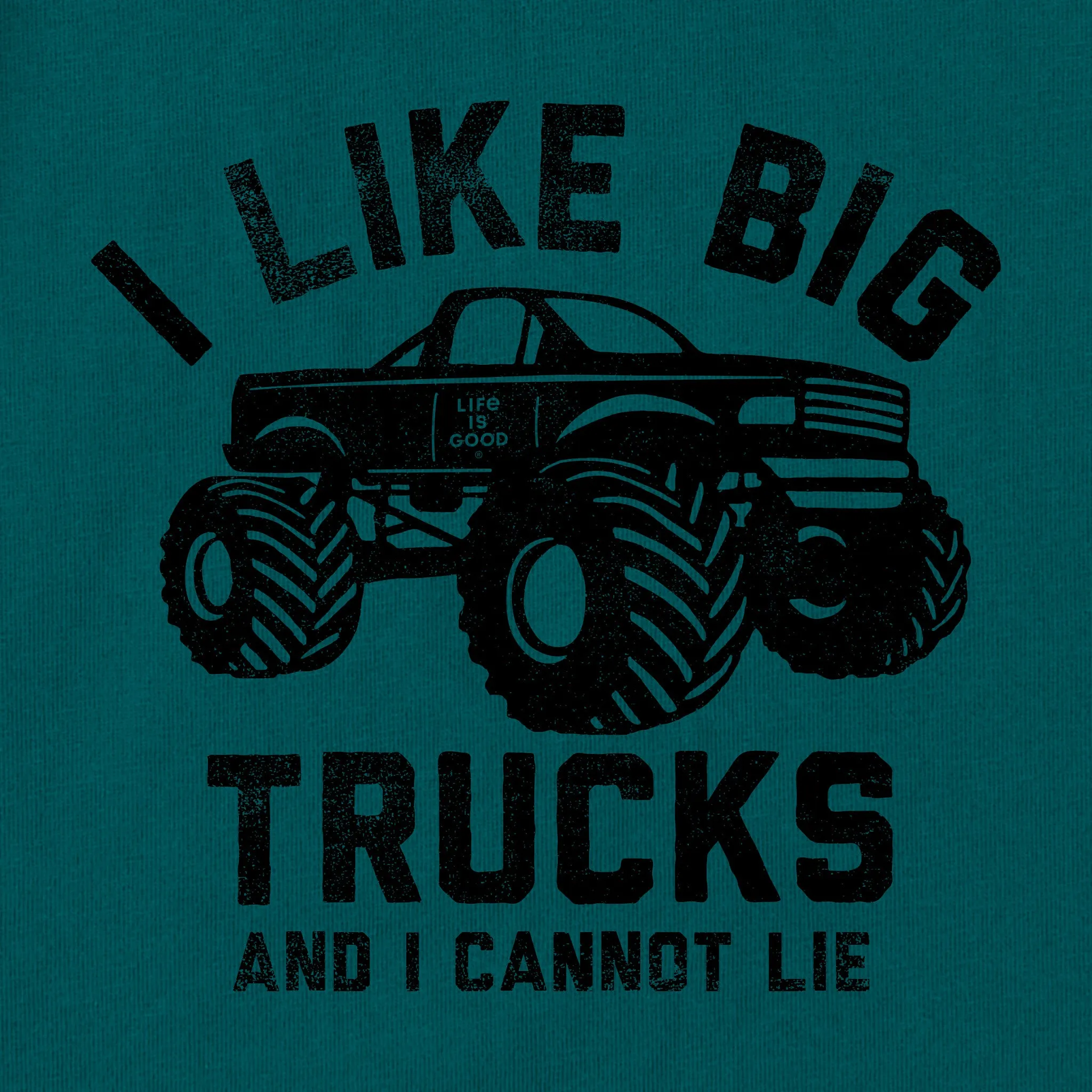 Kids I Like Big Trucks Lift Short Sleeve Crusher Tee Life is Good