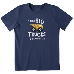 Kids I Like Big Trucks Short Sleeve Crusher Tee Life is Good