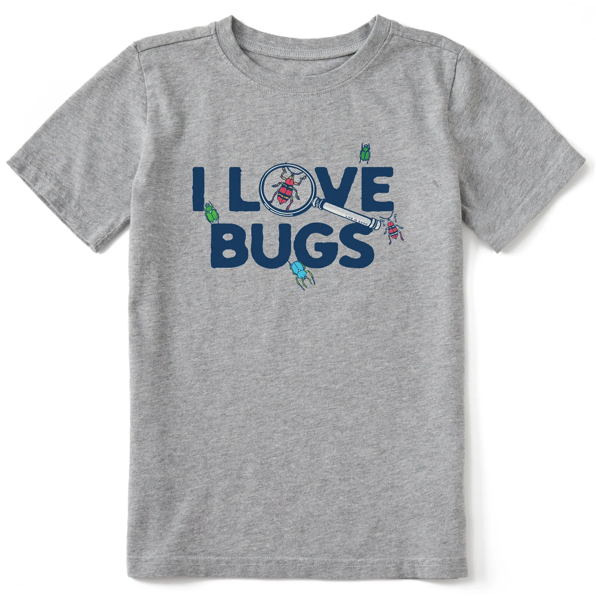 Kids I Love Bugs Short Sleeve Crusher Tee Life is Good