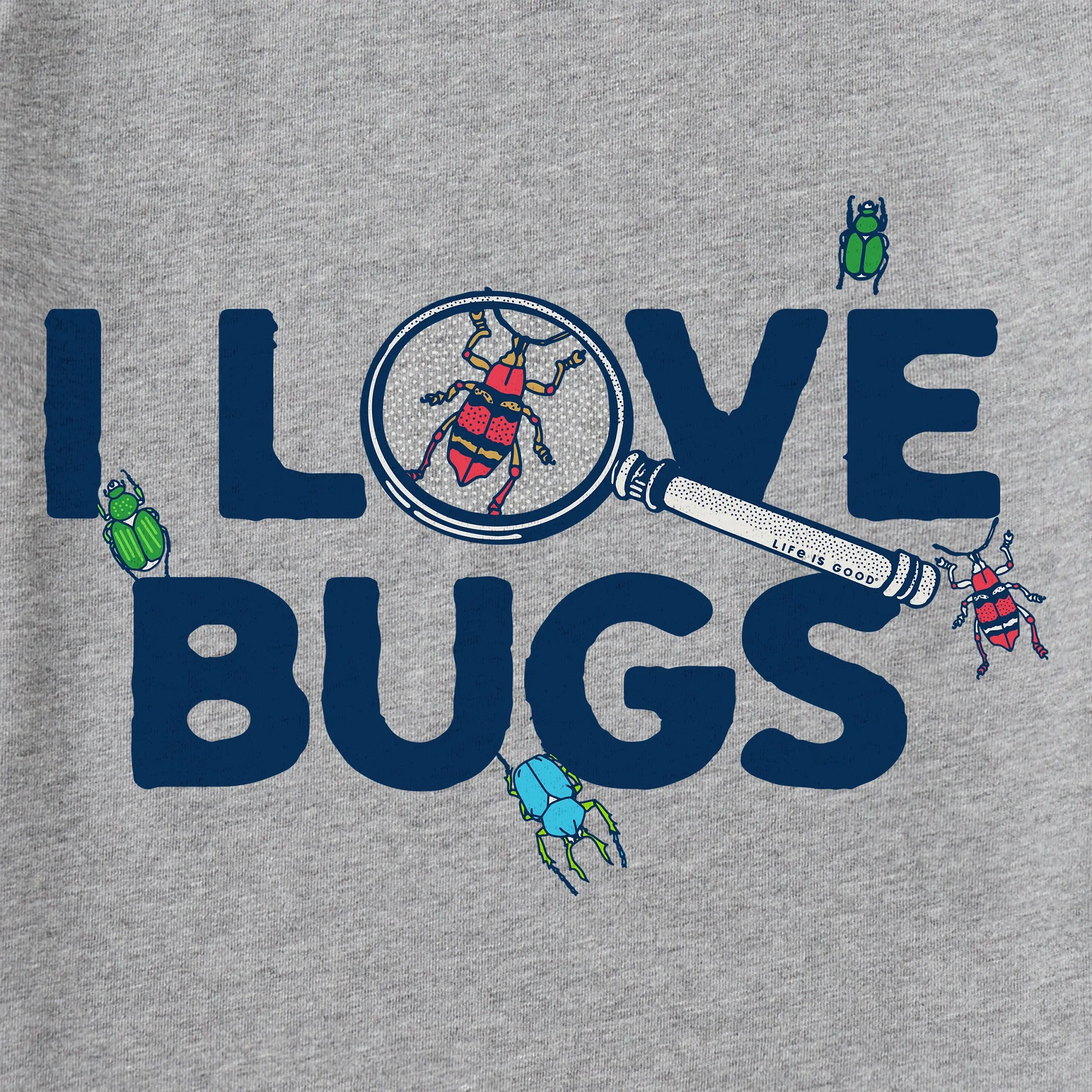 Kids I Love Bugs Short Sleeve Crusher Tee Life is Good