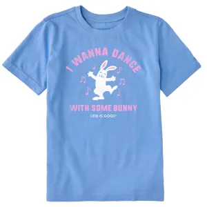 Kids I Wanna Dance with Some Bunny Short Sleeve Crusher Tee Life is Good