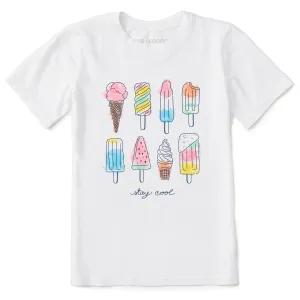 Kids Ice Cream & Popsicles Short Sleeve Crusher Tee Life is Good
