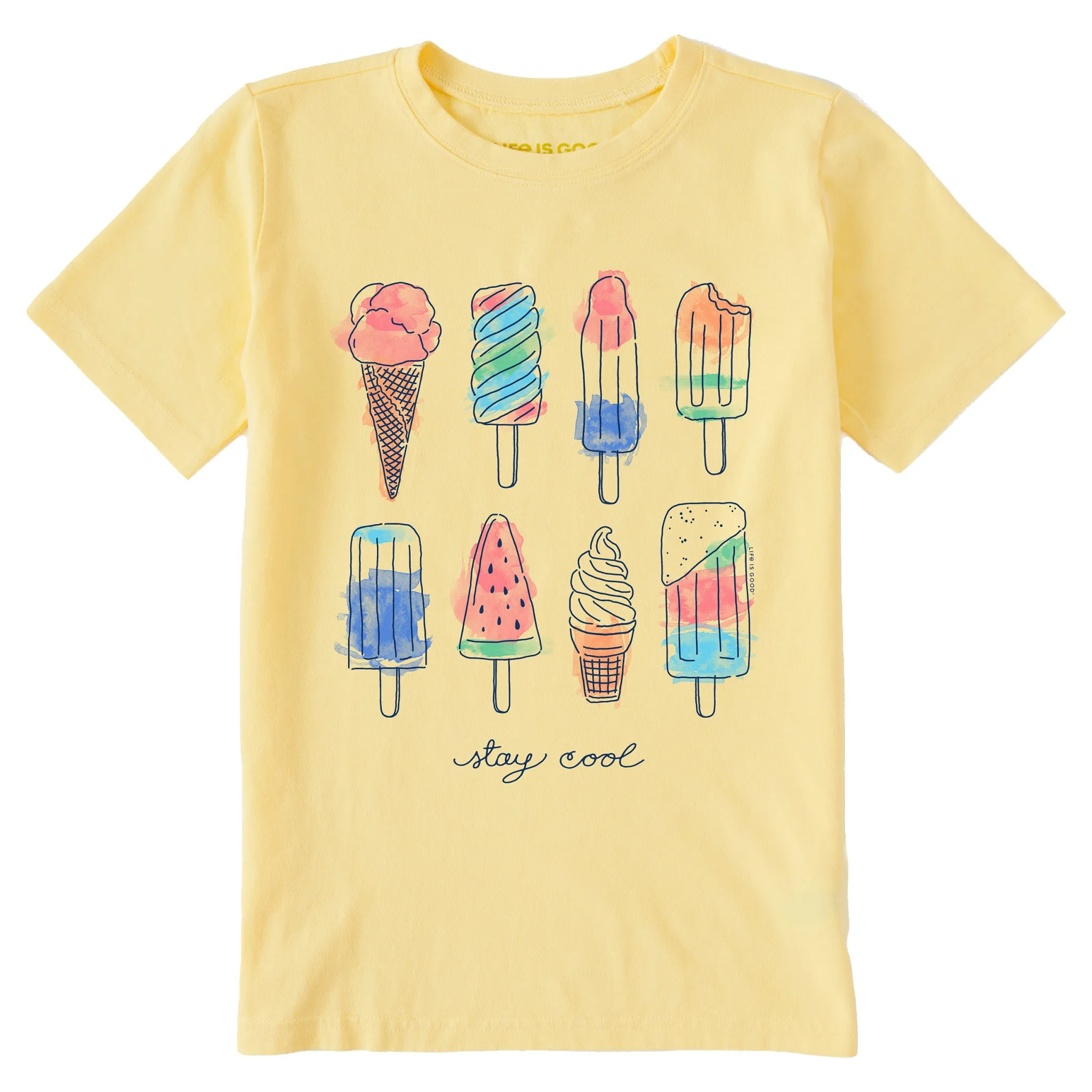 Kids Ice Cream & Popsicles Short Sleeve Crusher Tee Life is Good